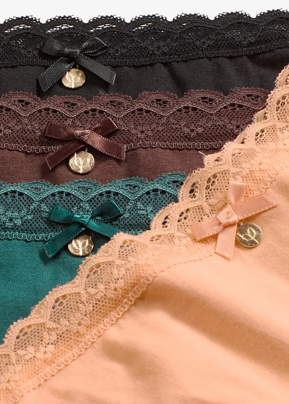 Slip con pizzo (pacco da 5), bonprix