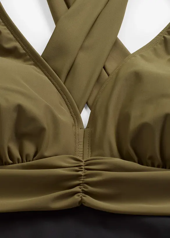 Costume intero con scollatura a V ed effetto modellante leggero, bonprix