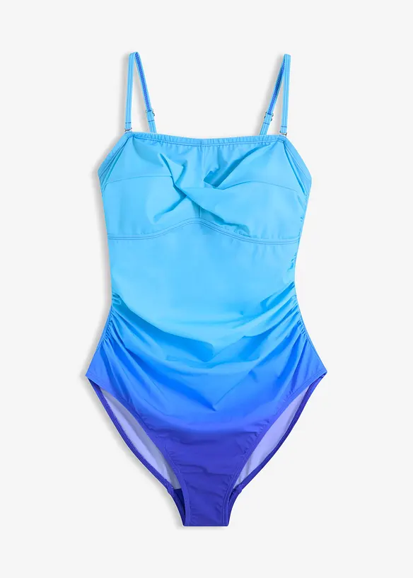 Costume intero leggermente modellante con effetto incrociato, bonprix