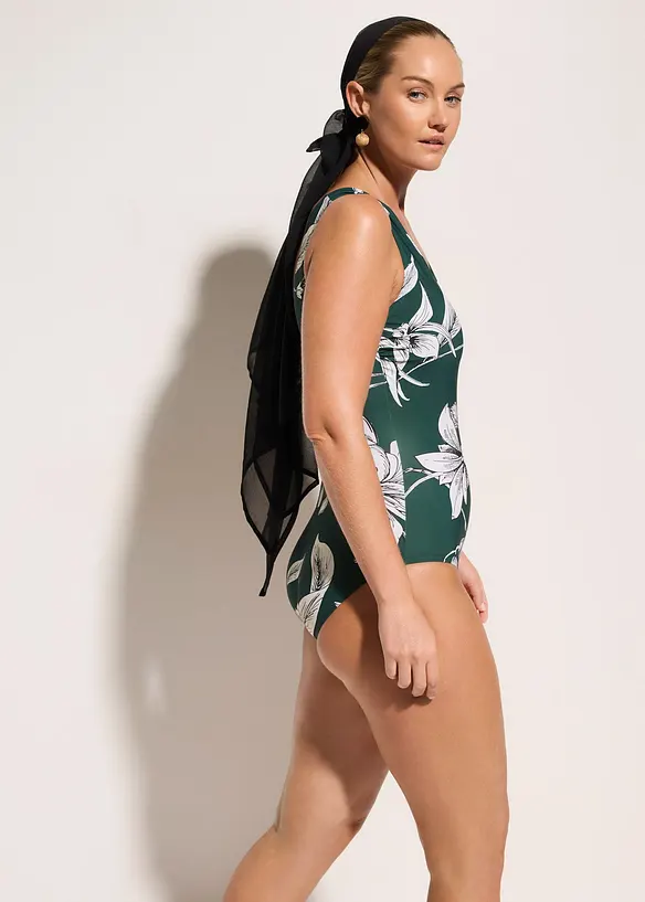 Costume intero con spalline larghe ed effetto modellante leggero, bonprix