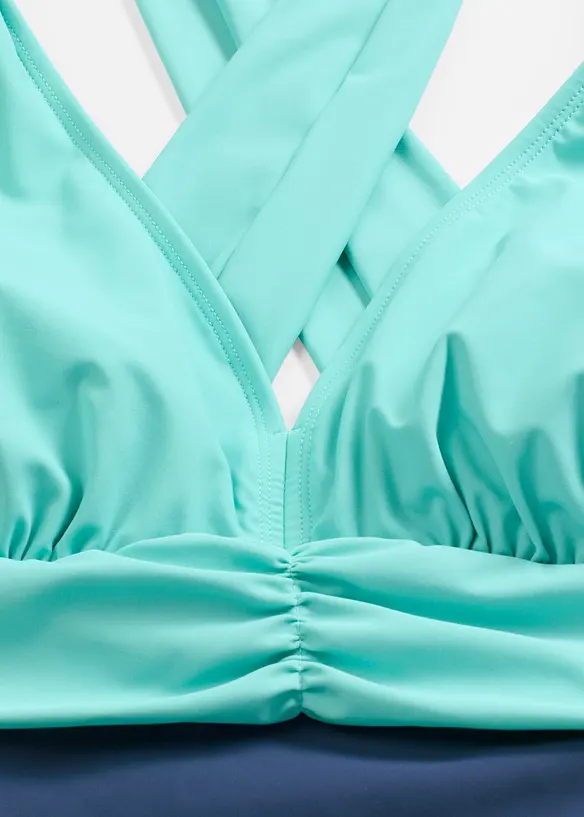 Costume intero con scollatura a V ed effetto modellante leggero, bonprix