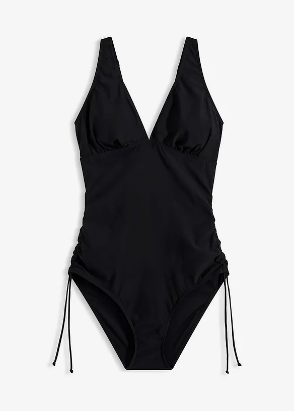 Costume intero con laccetti ed effetto modellante leggero, bonprix