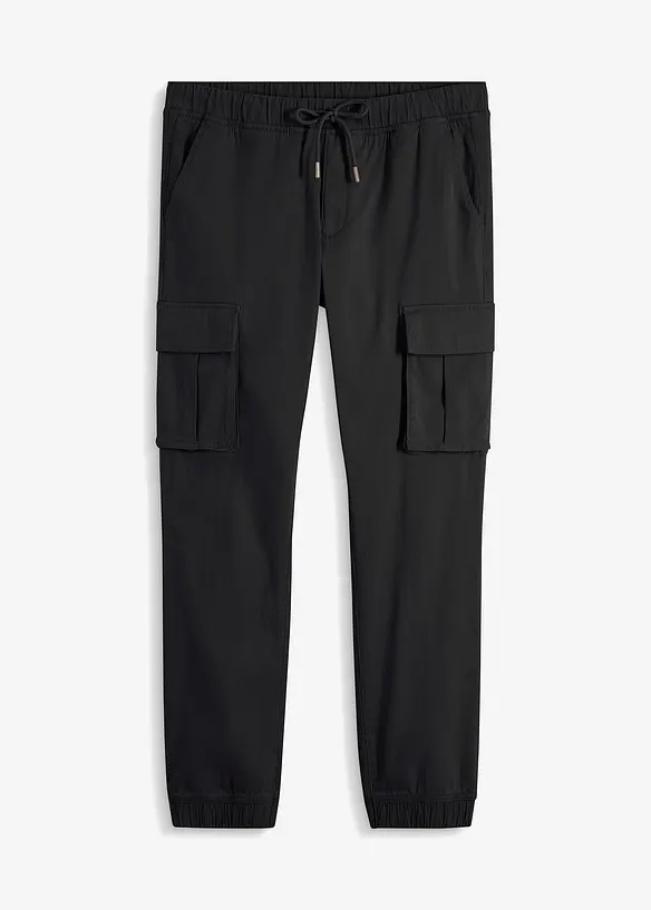 Pantaloni cargo con elastico in vita regular fit, straight, bonprix
