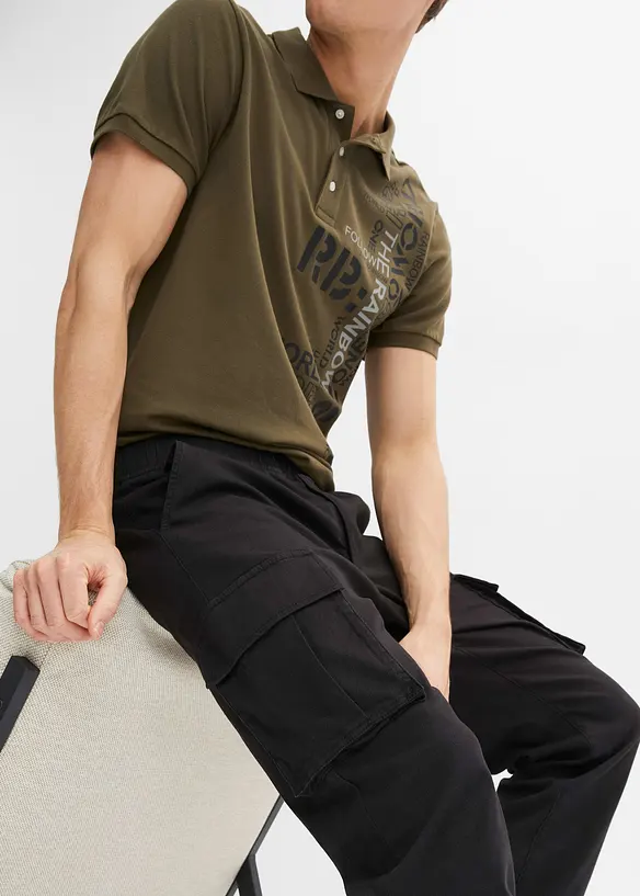 Pantaloni cargo con elastico in vita regular fit, straight, bonprix