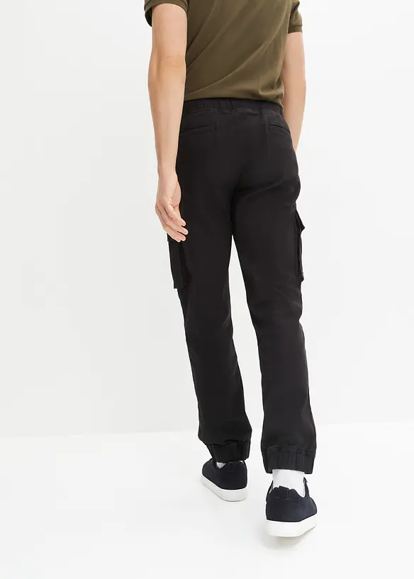Pantaloni cargo con elastico in vita regular fit, straight, bonprix