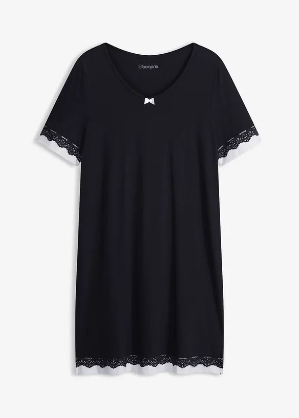 Camicia da notte in misto viscosa morbido, bonprix