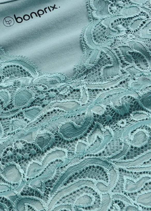 Camicia da notte con finitura in pizzo, bonprix