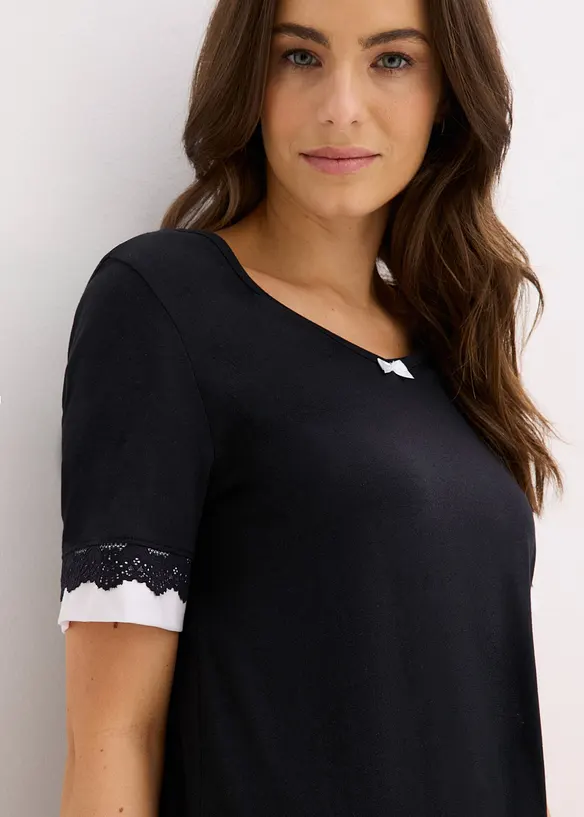 Camicia da notte in misto viscosa morbido, bonprix