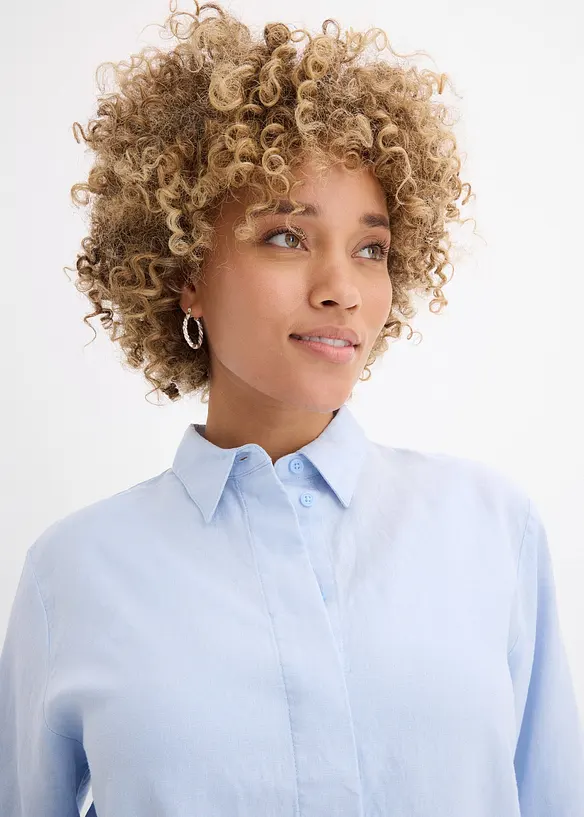 Camicia in misto lino fresco, bonprix