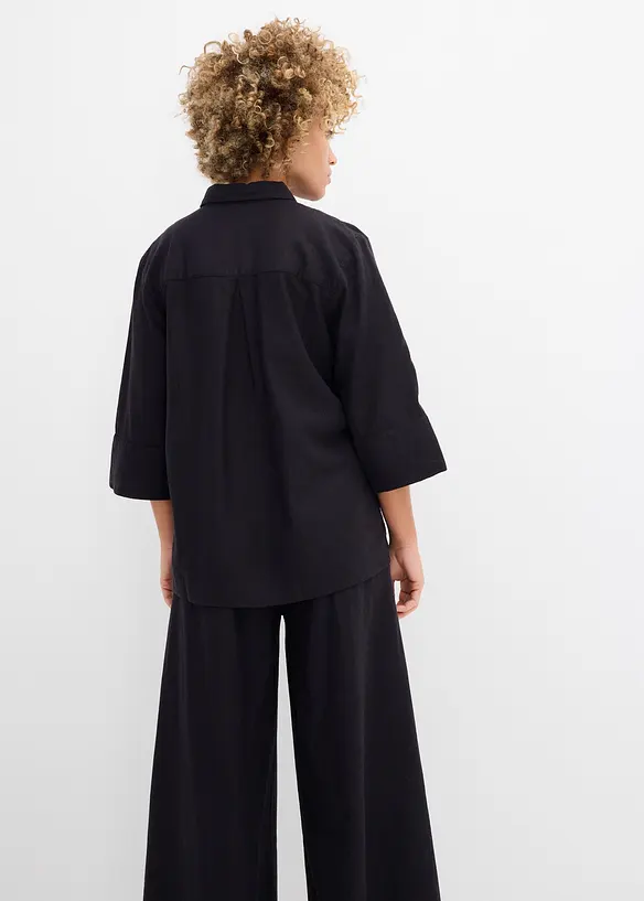 Camicia in misto lino fresco, bonprix