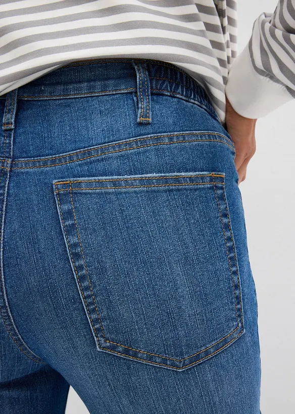 Jeans pr&eacute;maman 2 in 1 da indossare sia prima che dopo il parto, straight, bonprix