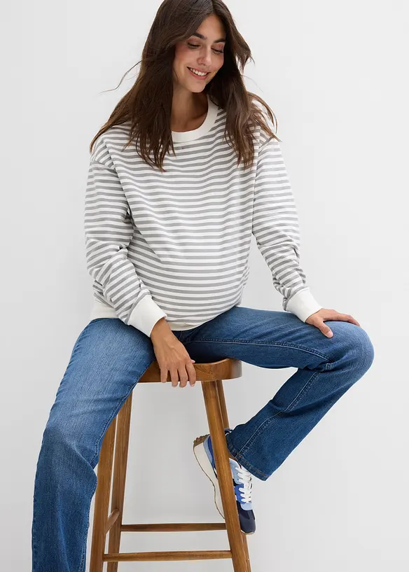 Jeans pr&eacute;maman 2 in 1 da indossare sia prima che dopo il parto, straight, bonprix