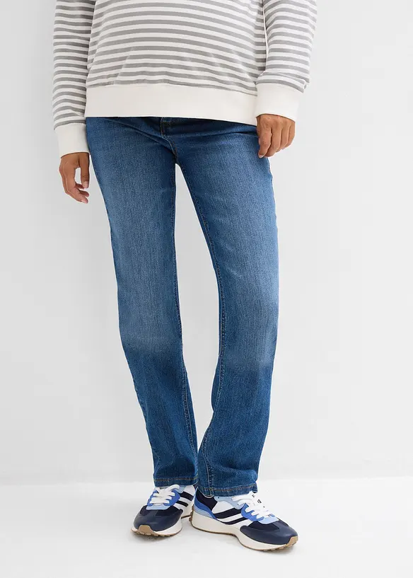 Jeans pr&eacute;maman 2 in 1 da indossare sia prima che dopo il parto, straight, bonprix
