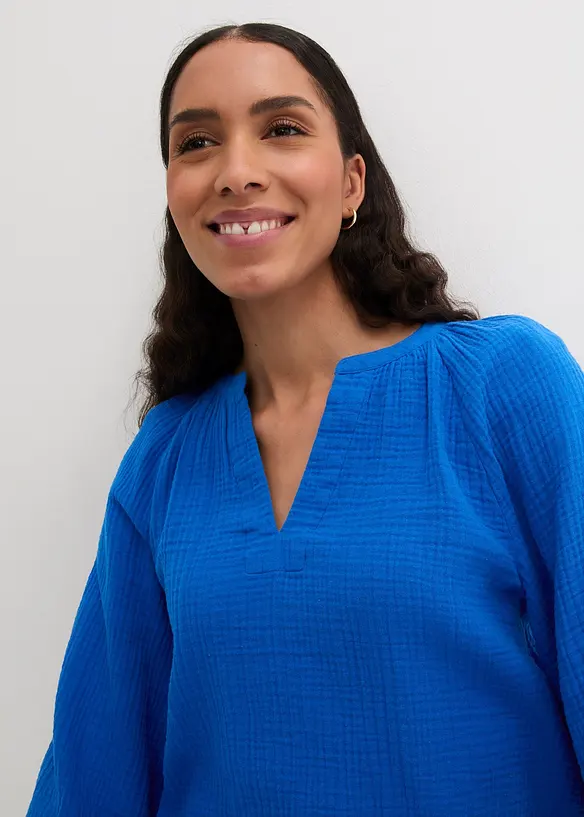 Blusa oversize in mussola, bonprix