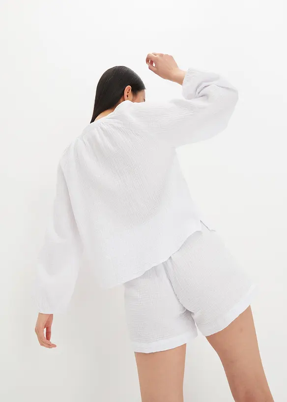 Blusa oversize in mussola, bonprix