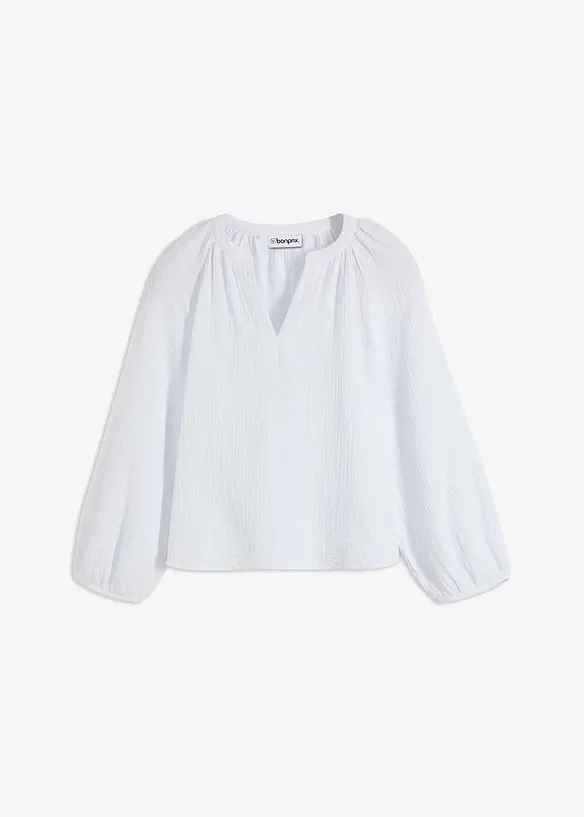 Blusa oversize in mussola, bonprix