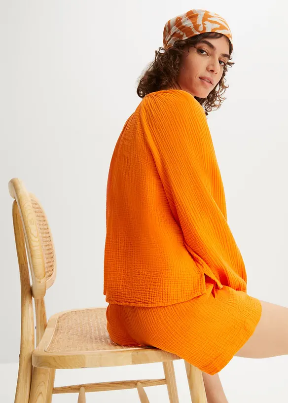 Blusa oversize in mussola, bonprix