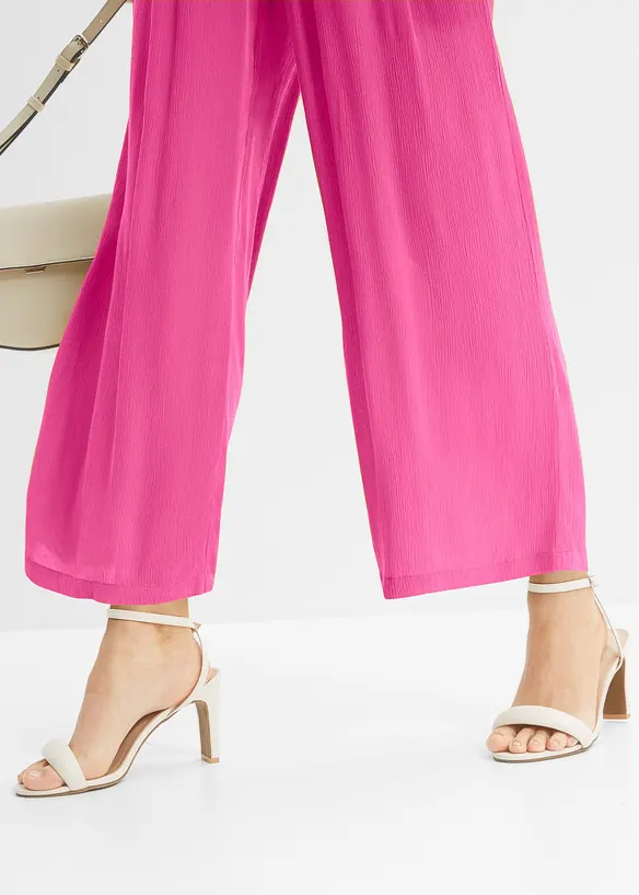 Pantaloni in viscosa con elastico in vita, bonprix