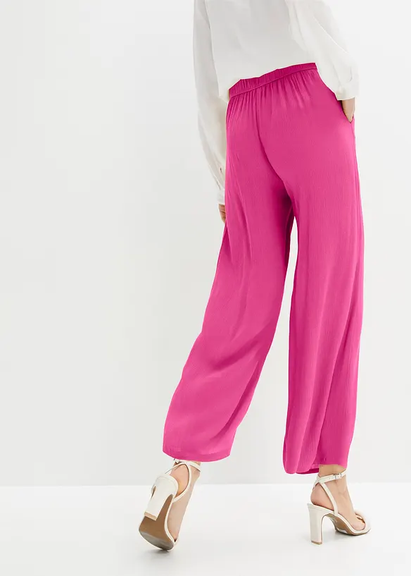 Pantaloni in viscosa con elastico in vita, bonprix