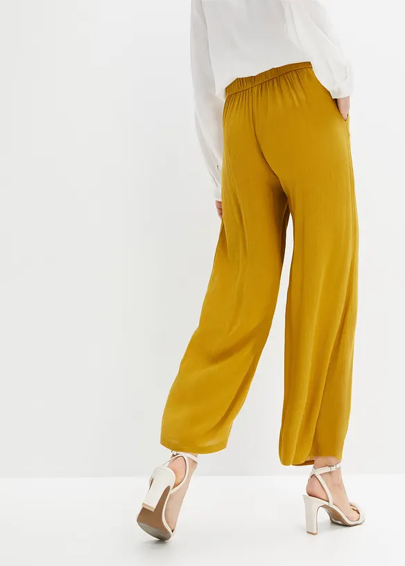 Pantaloni in viscosa con elastico in vita, bonprix