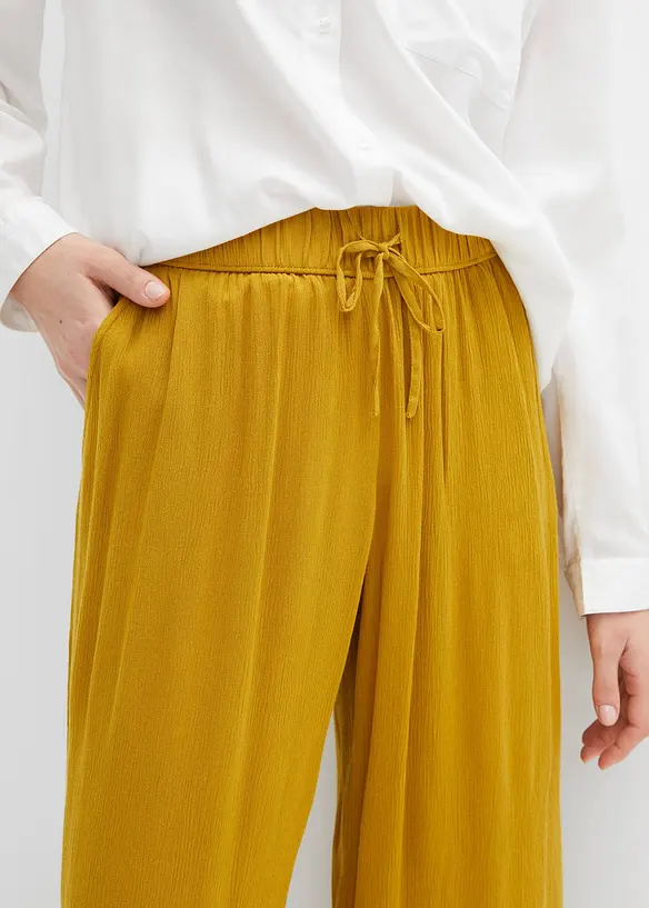 Pantaloni in viscosa con elastico in vita, bonprix