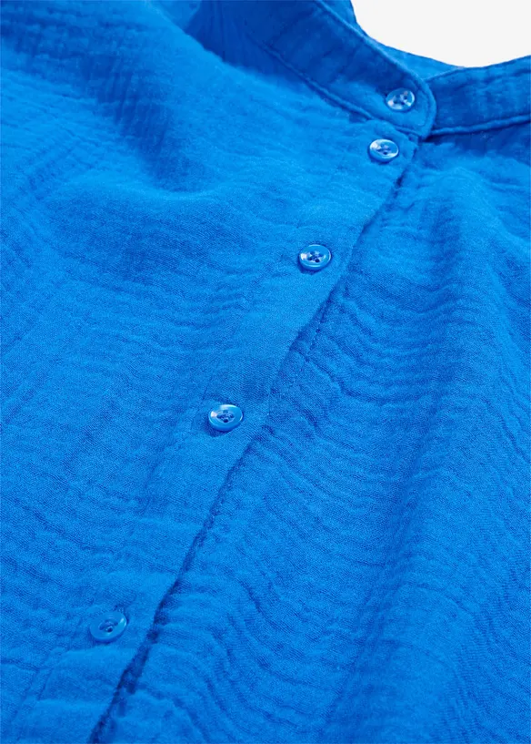 Camicia lunga in vaporosa mussola di cotone, bonprix