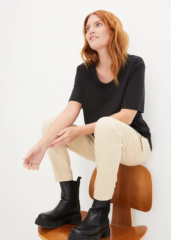 T-shirt larga in cotone biologico, bonprix