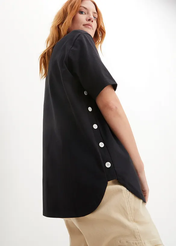 T-shirt larga in cotone biologico, bonprix