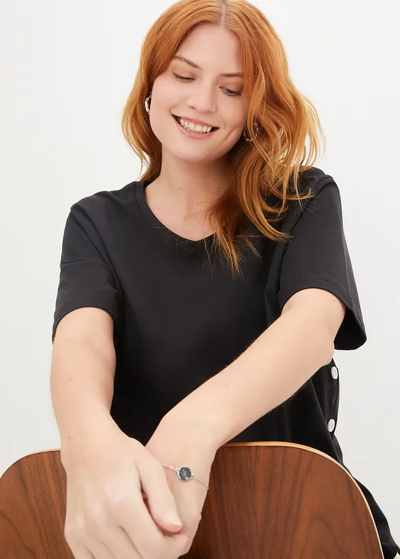 T-shirt larga in cotone biologico, bonprix