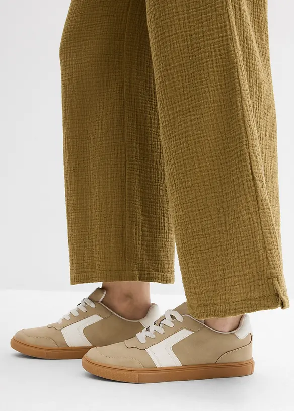 Pantaloni a palazzo in mussola leggera, bonprix