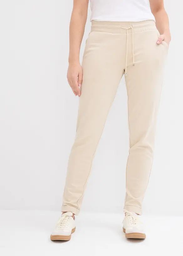 Pantaloni con elastico in vita in misto viscosa, bonprix