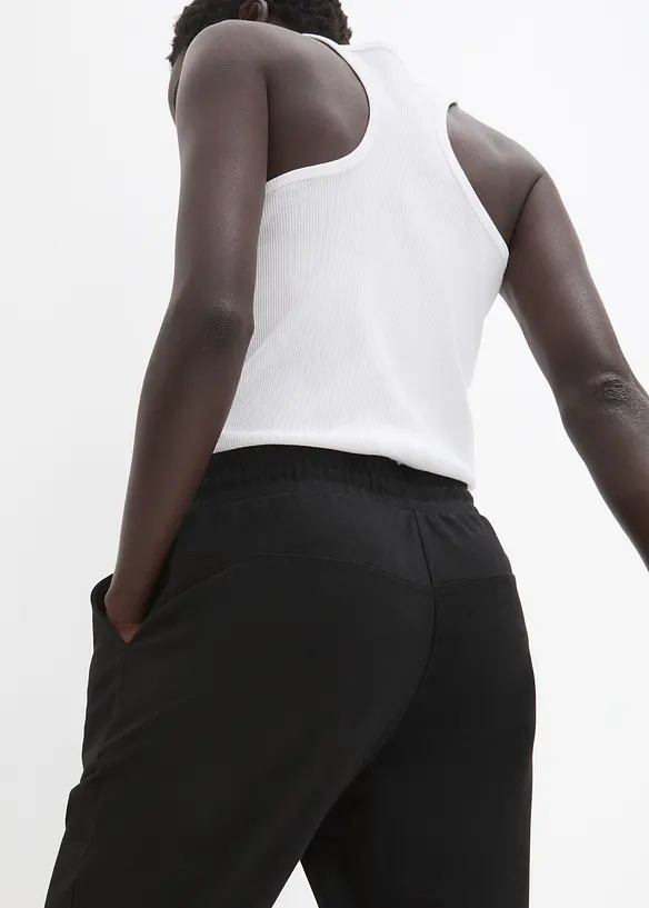 Pantaloni con elastico in vita in misto viscosa, bonprix