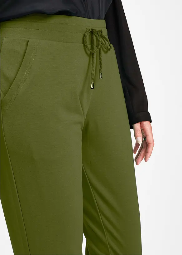 Pantaloni con elastico in vita in misto viscosa, bonprix