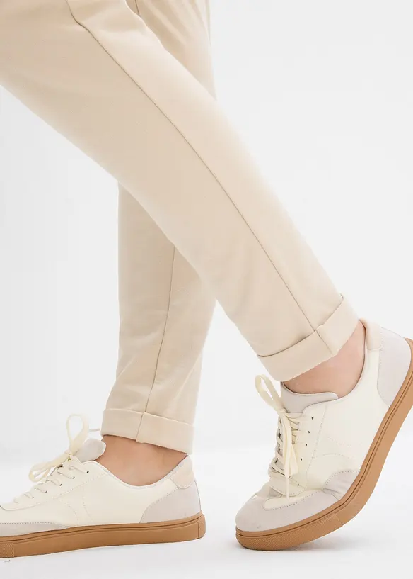 Pantaloni con elastico in vita in misto viscosa, bonprix