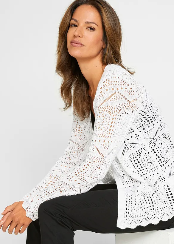Cardigan traforato, bonprix