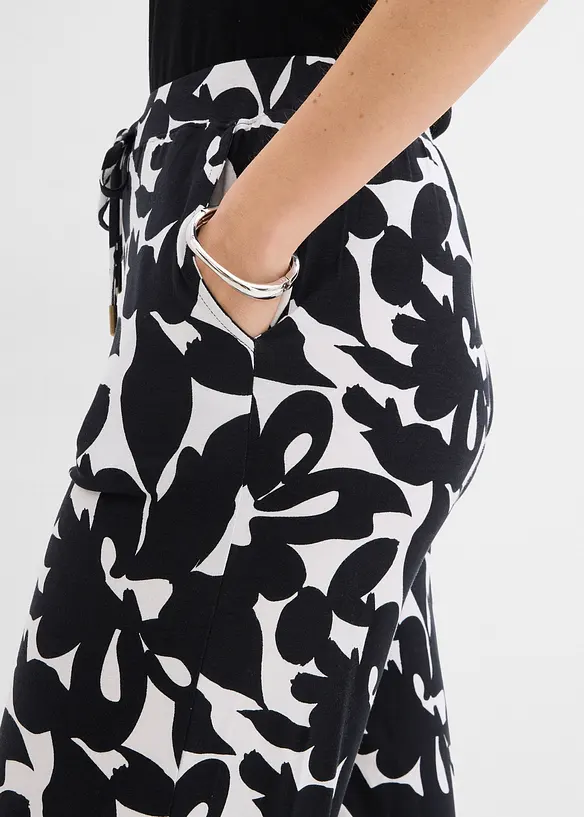 Pantaloni in jersey misto viscosa, bonprix