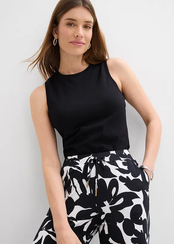 Pantaloni in jersey misto viscosa, bonprix