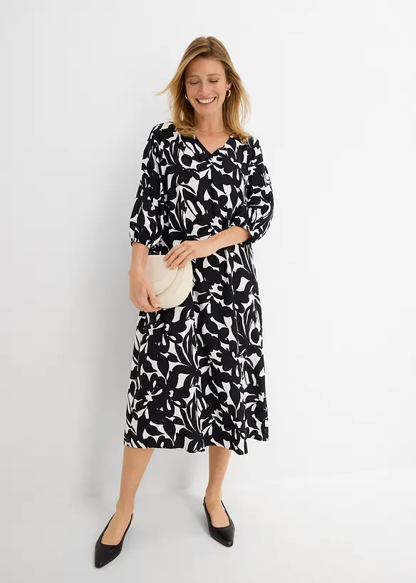 Abito lungo in viscosa fluente, bonprix