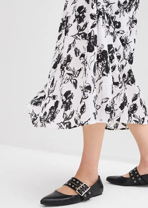 Gonna midi in viscosa morbida, bonprix