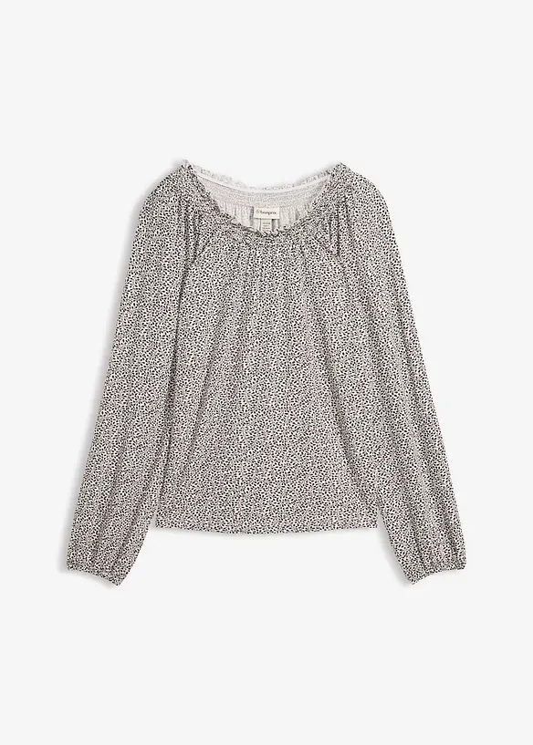 Maglia a maniche lunghe in misto viscosa, bonprix