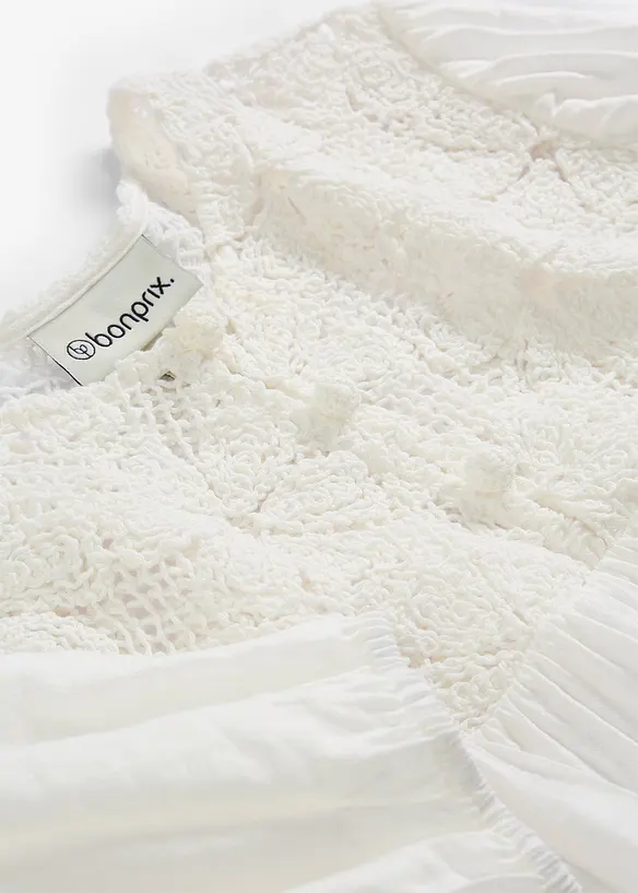 Blusa in misto viscosa fluido, bonprix