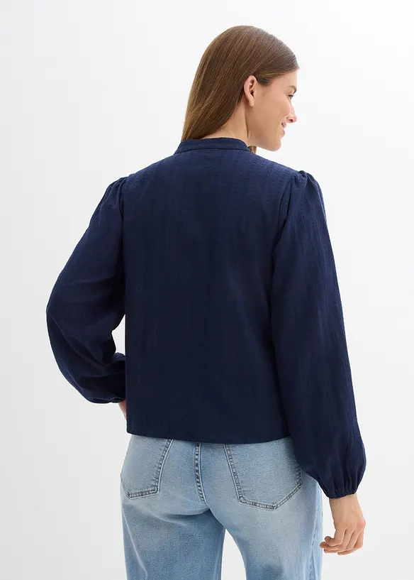 Blusa in cotone ricamato, bonprix