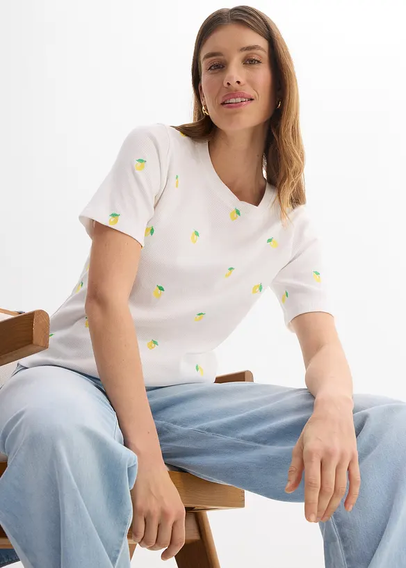 T-shirt in puro cotone biologico, bonprix