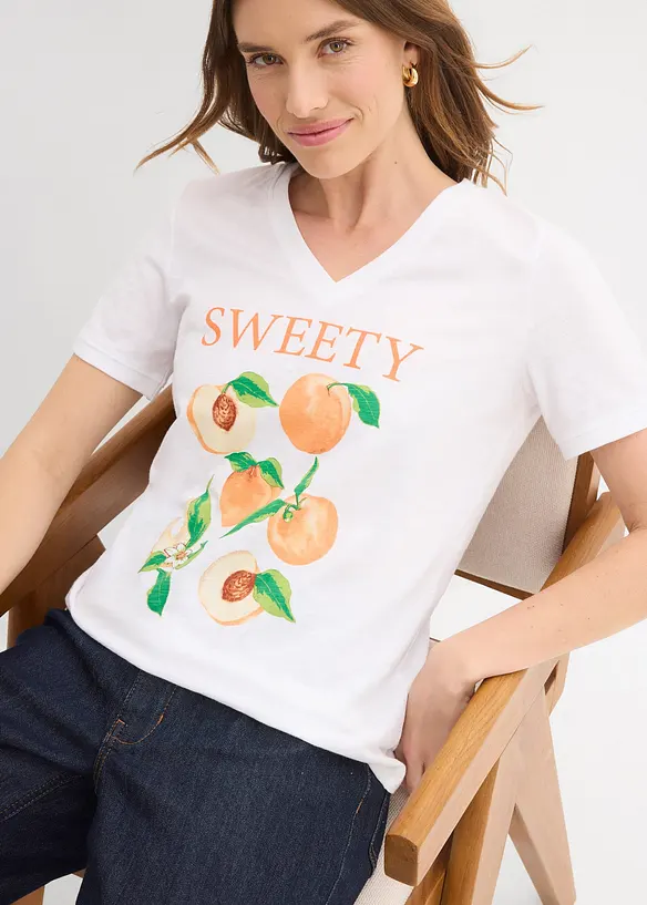 T-shirt in puro cotone biologico, bonprix