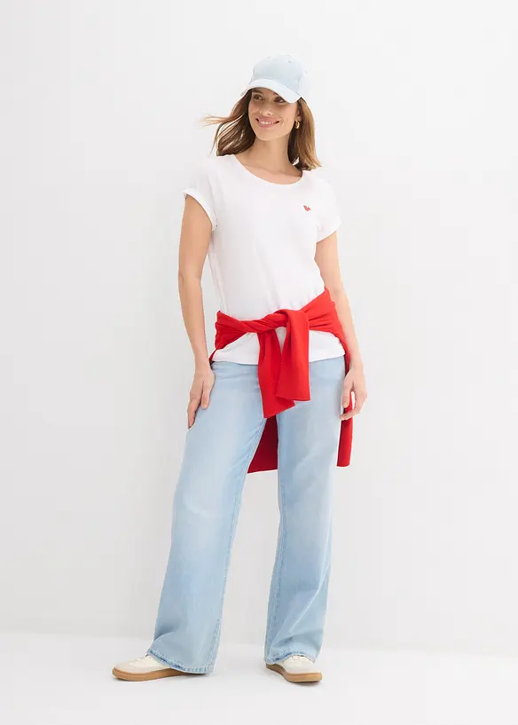 T-shirt in puro cotone, bonprix