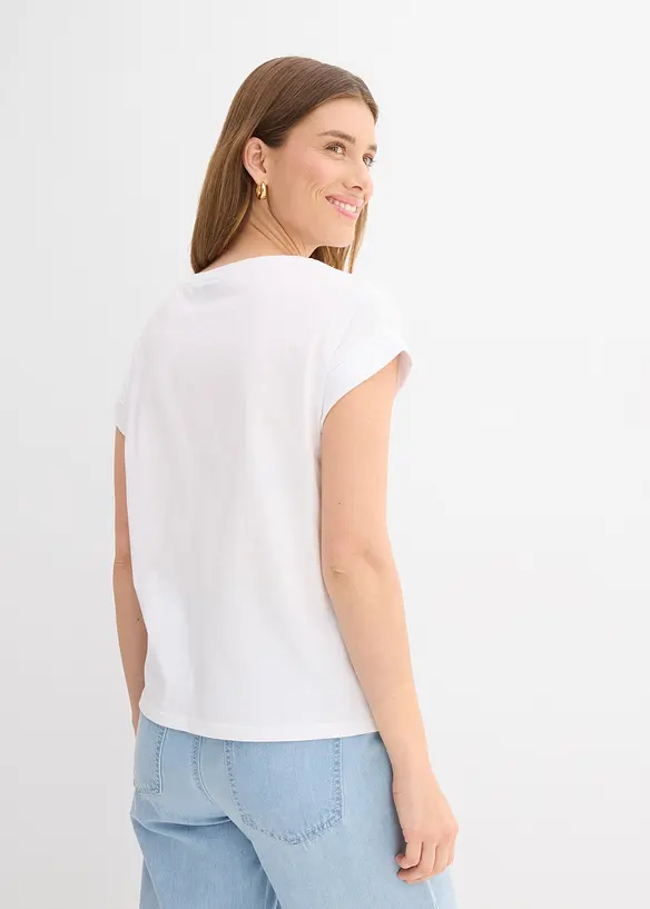 T-shirt in puro cotone, bonprix