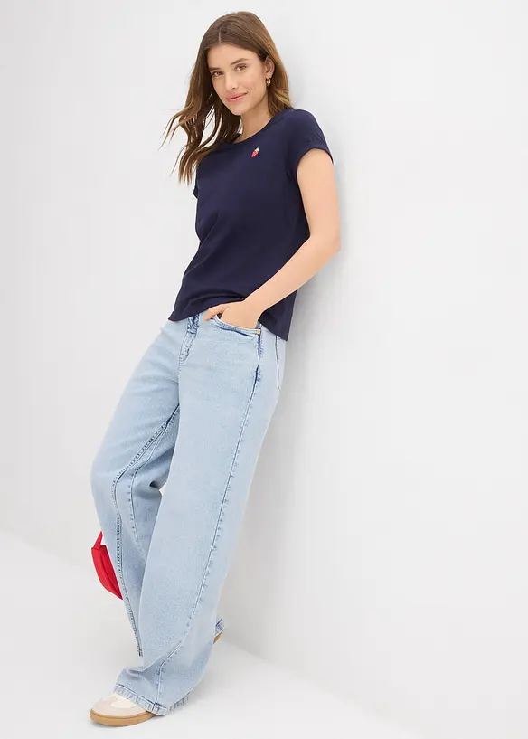 T-shirt in puro cotone, bonprix