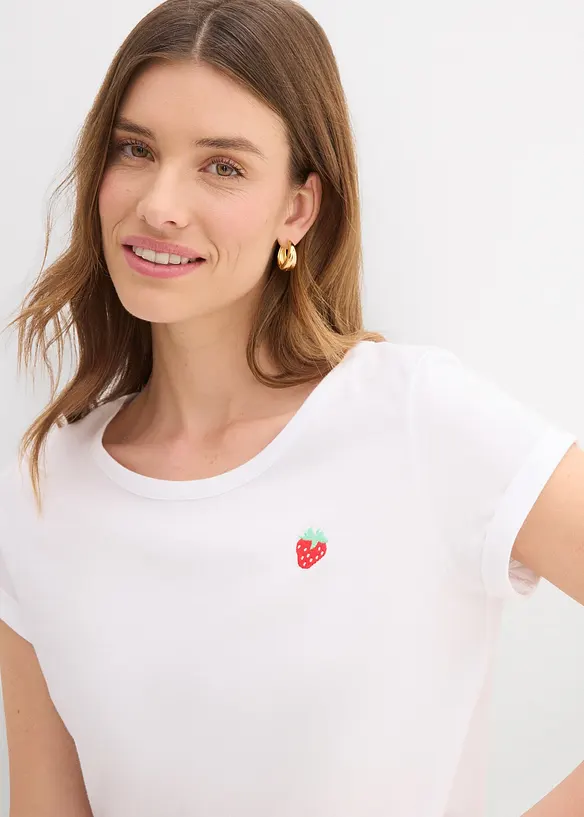 T-shirt in puro cotone, bonprix