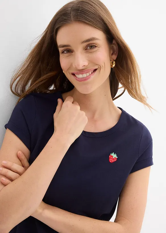 T-shirt in puro cotone, bonprix