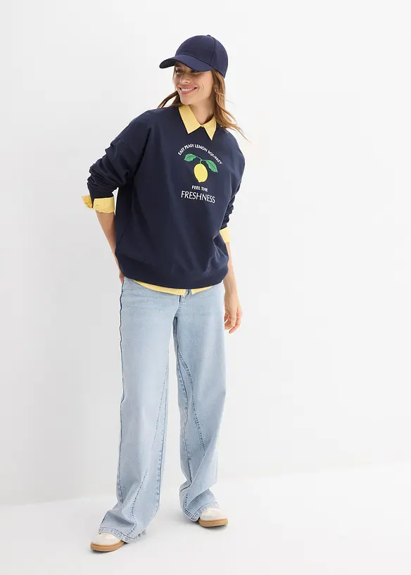 Felpa oversize, bonprix